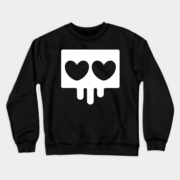 Dead Lovely Skull White Crewneck Sweatshirt by Flowey